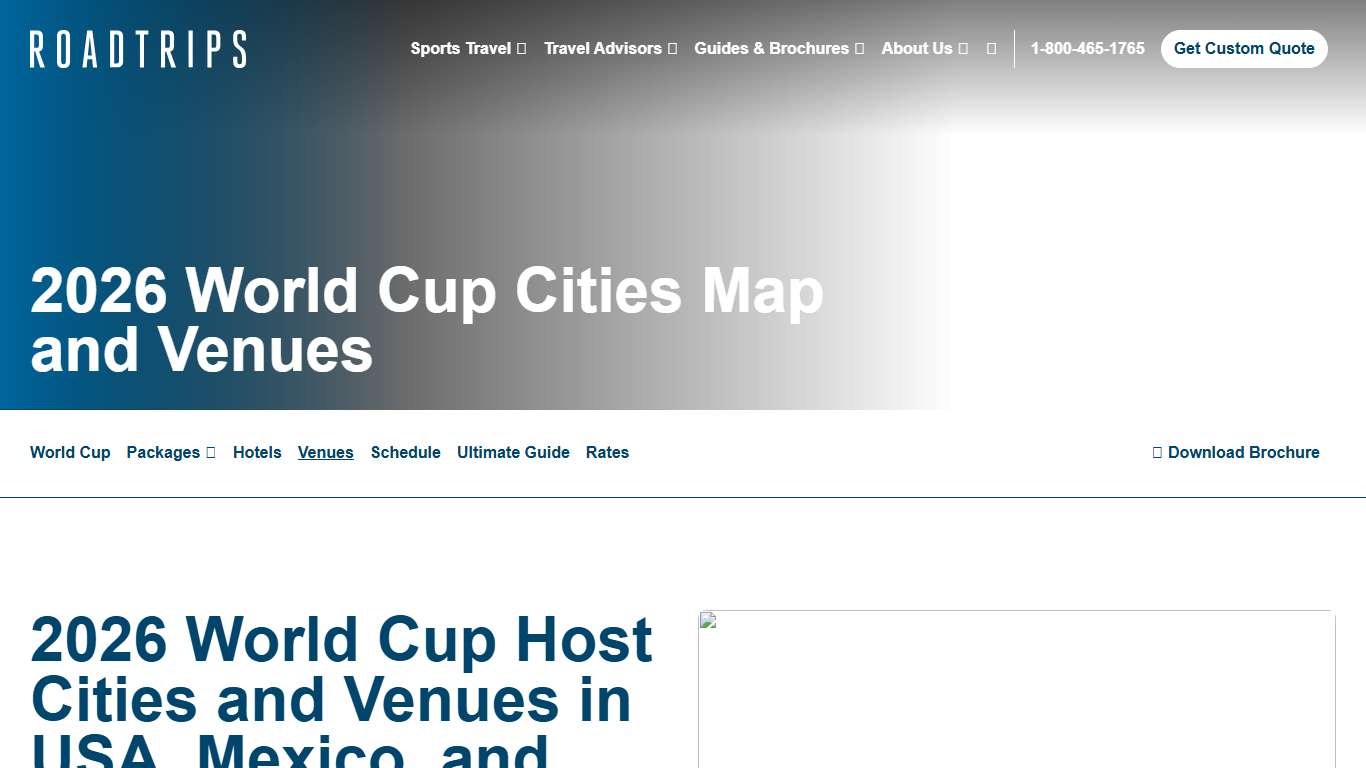 World Cup Cities Map - Map of 2026 World Cup Venues Roadtrips